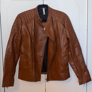 Men’s Zara Faux Leather Biker Jacket